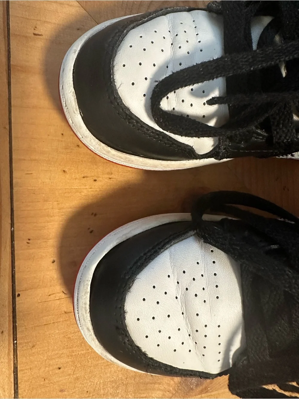 Jordan Kids' Black and White High-Top Sneakers Size 12C
